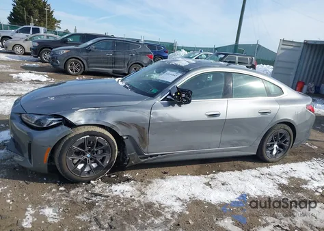 2025 BMW I4 Gran Coupe xDrive40 z USA, uszkodzony, nr VIN WBY43HD09SFU68261